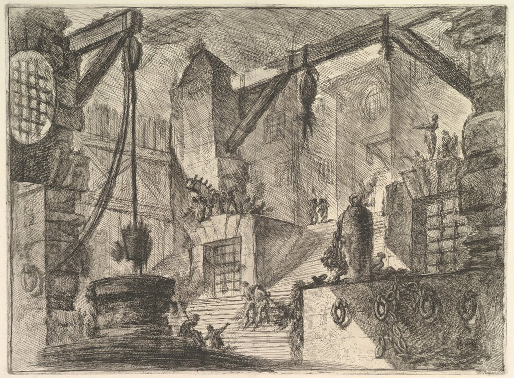 Detail of The Well, from Carceri d'invenzione, ca. 1749-50 by Giovanni Battista Piranesi