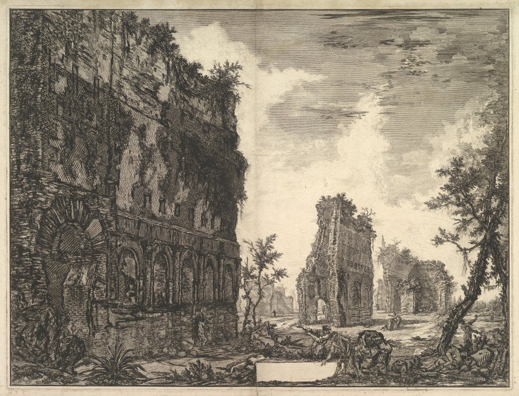 Detail of Hadrian's Villa: The Piazza d'Or by Giovanni Battista Piranesi
