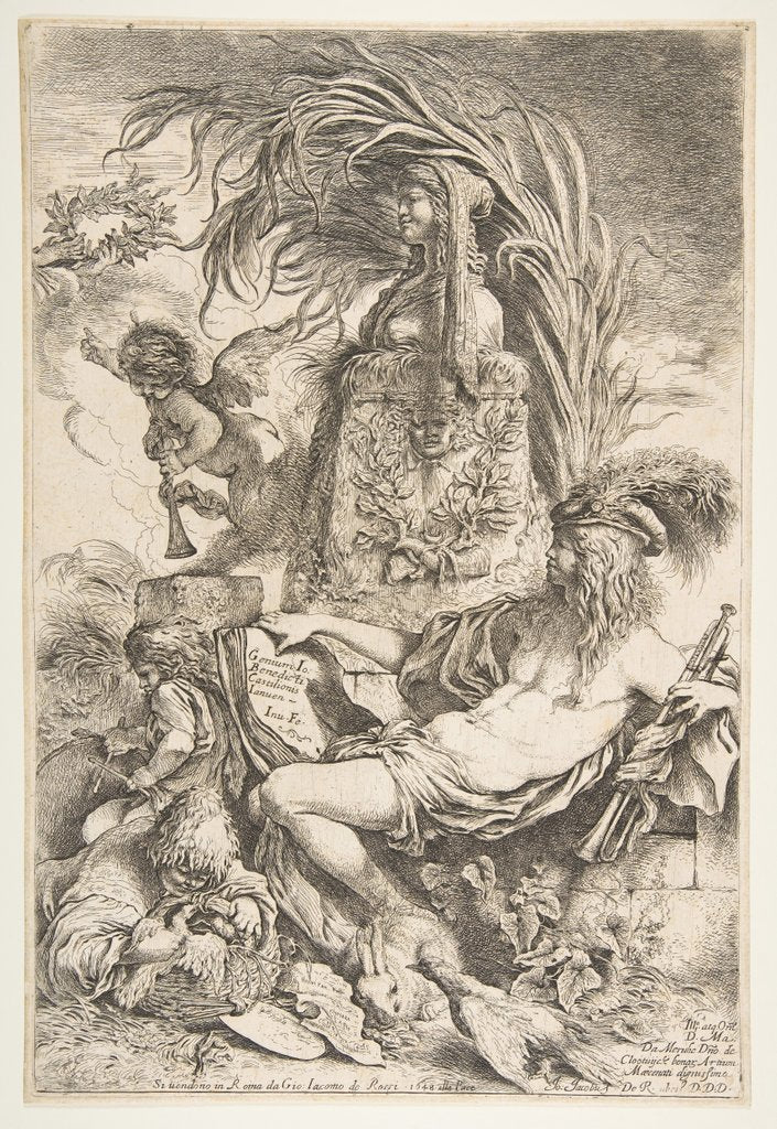 Detail of The Genius of Castiglione, ca. 1645-47 by Giovanni Benedetto Castiglione