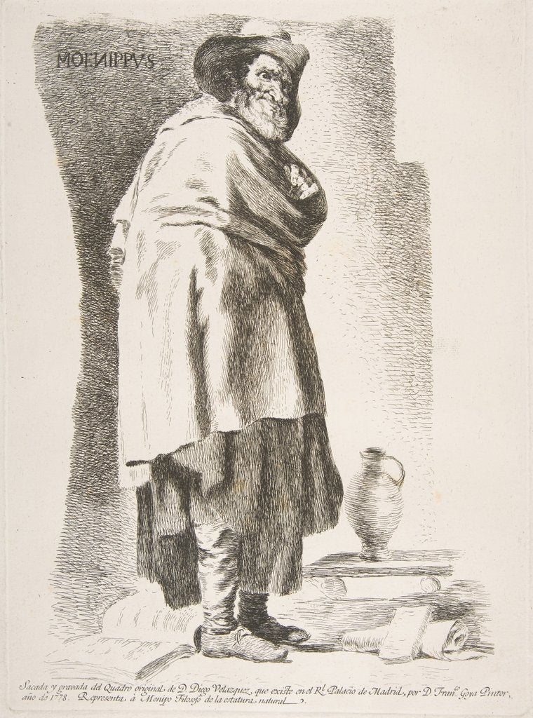 Detail of Moenippus, 1778 by Francisco Goya