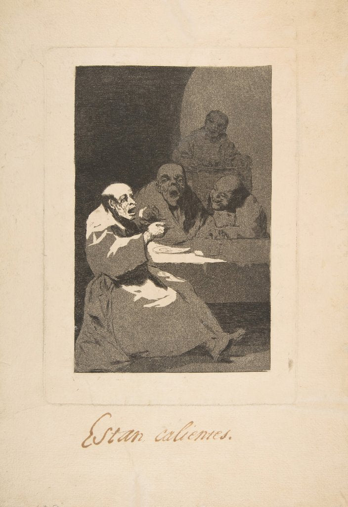 Detail of Plate 13 from 'Los Caprichos':They are Hot, 1797-98 by Francisco Goya