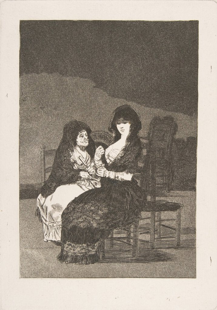 Detail of Plate 15 from 'Los Caprichos': Pretty Advice, 1799 by Francisco Goya