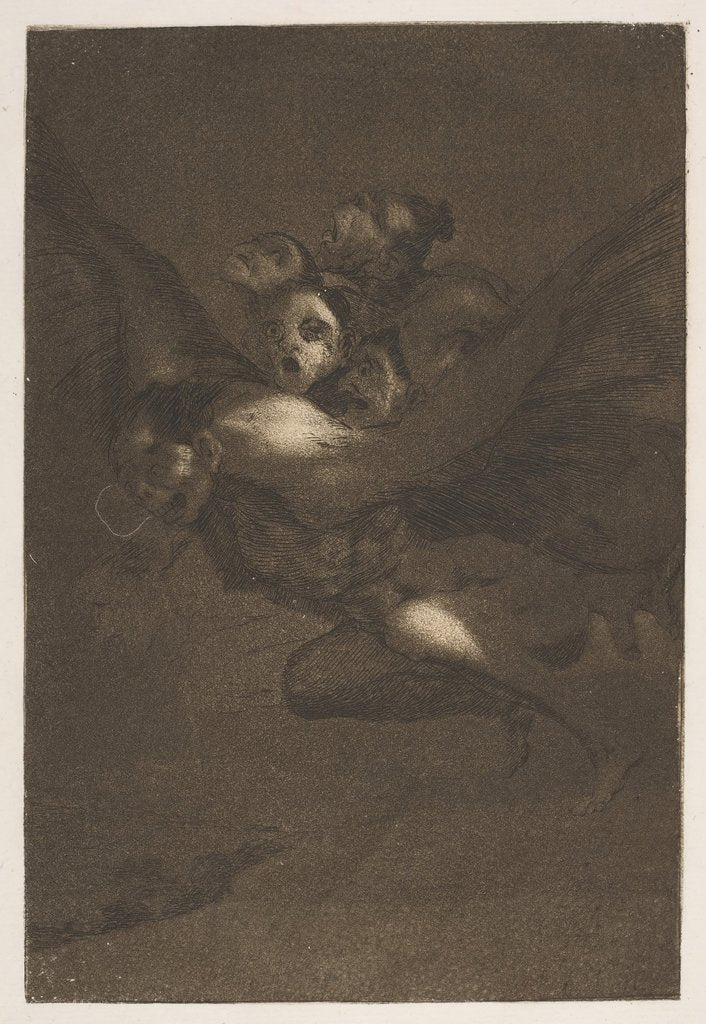 Detail of Bon Voyage, from The Caprices, plate 64, 1799 by Francisco Goya