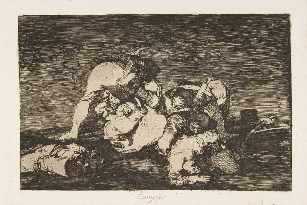 Detail of Plate10 from 'The Disasters of War': 'Nor [d…, 1810 by Francisco Goya