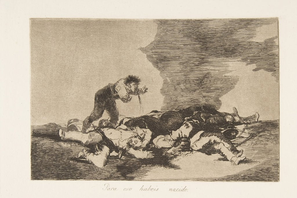 Detail of Plate 12 from 'The Disasters of War': 'This …, 1810 by Francisco Goya