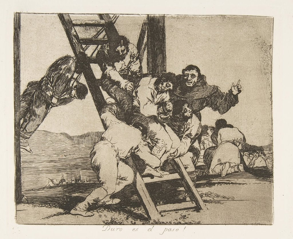 Detail of Plate 14 from 'The Disasters of War': 'It's …, 1810 by Francisco Goya
