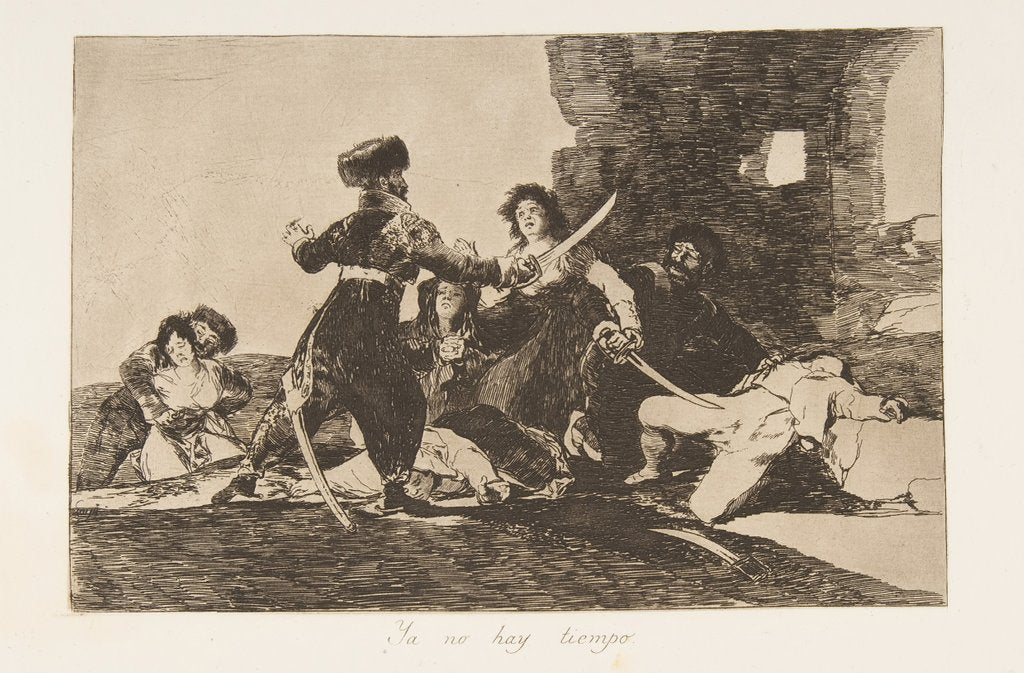 Detail of Plate 19 from 'The Disasters of War': 'There…, 1810 by Francisco Goya