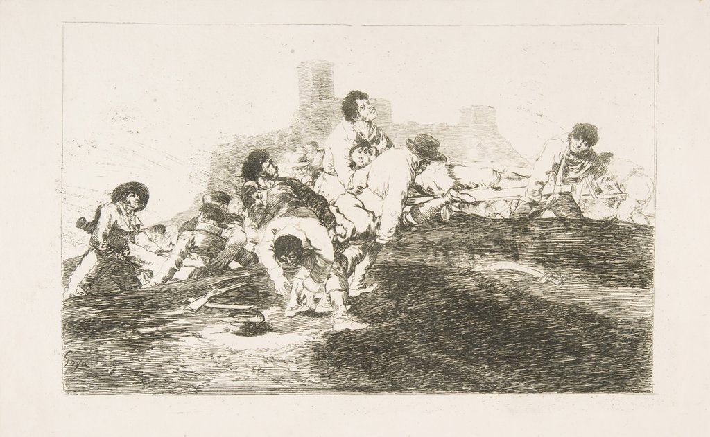 Detail of Plate 24 from 'The Disasters of War':' They can still be of u…, 1810 by Francisco Goya