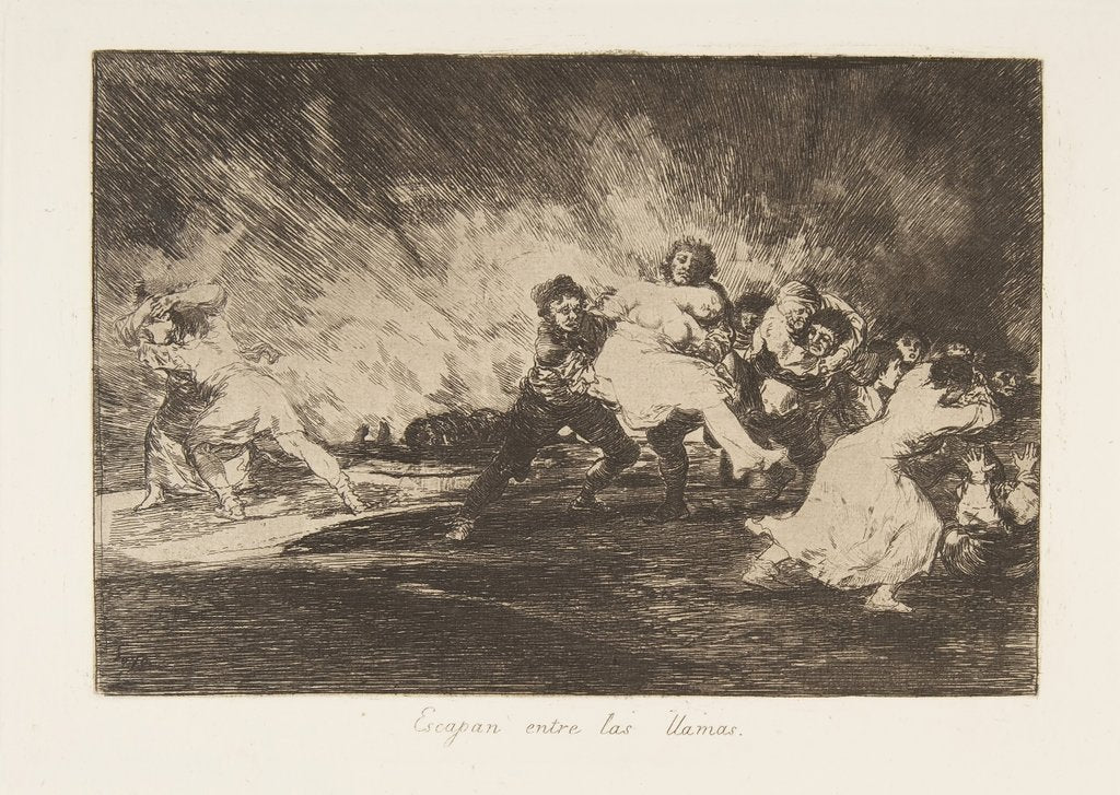Detail of Plate 41 from 'The Disasters of War': 'They …, 1810 by Francisco Goya