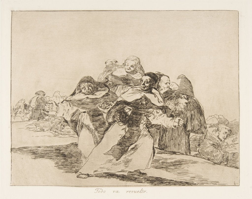 Detail of Plate 42 from 'The Disasters of War': 'Every…, 1810 by Francisco Goya