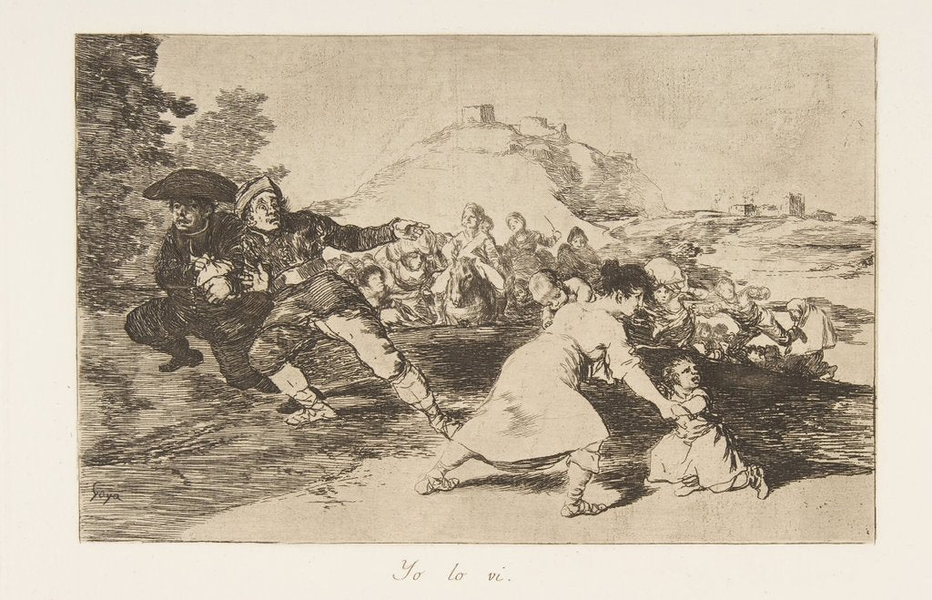 Detail of Plate 44 from 'The Disasters of War': 'I saw…, 1810 by Francisco Goya