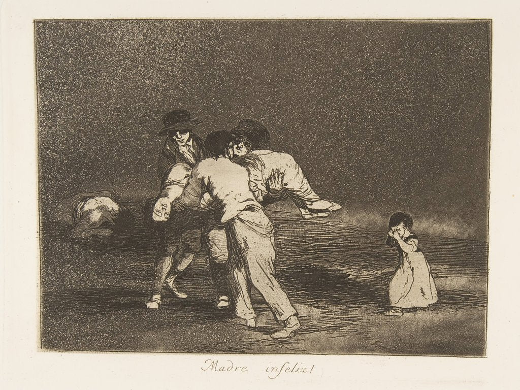 Detail of Plate 50 from 'The Disasters of War': 'Un…, 1811-12 by Francisco Goya