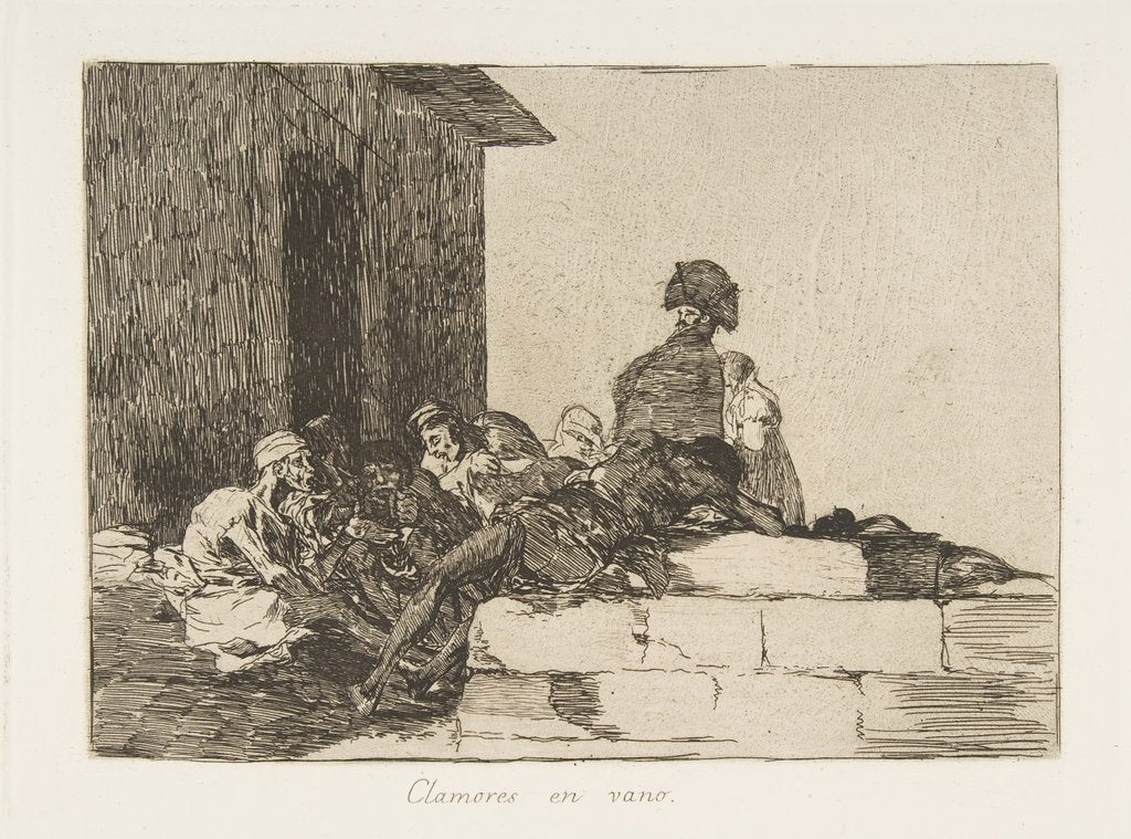 Detail of Plate 54 from 'The Disasters of War': 'Ap…, 1811-12 by Francisco Goya