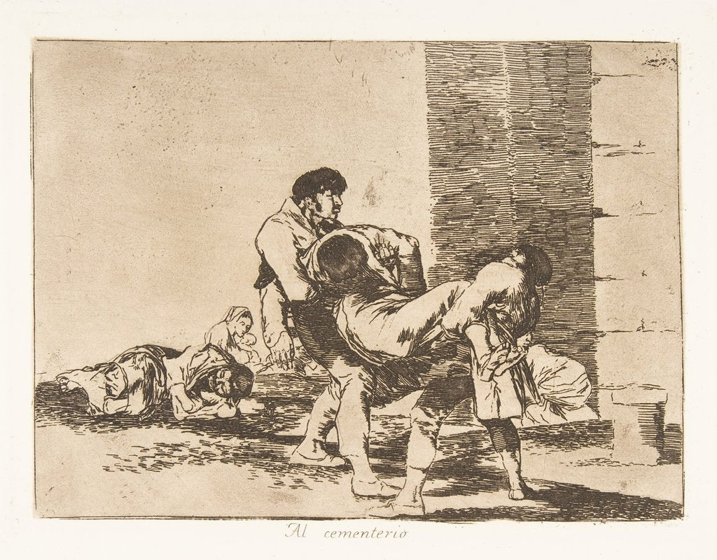 Detail of Plate 56 from 'The Disasters of War': 'To…, 1811-12 by Francisco Goya