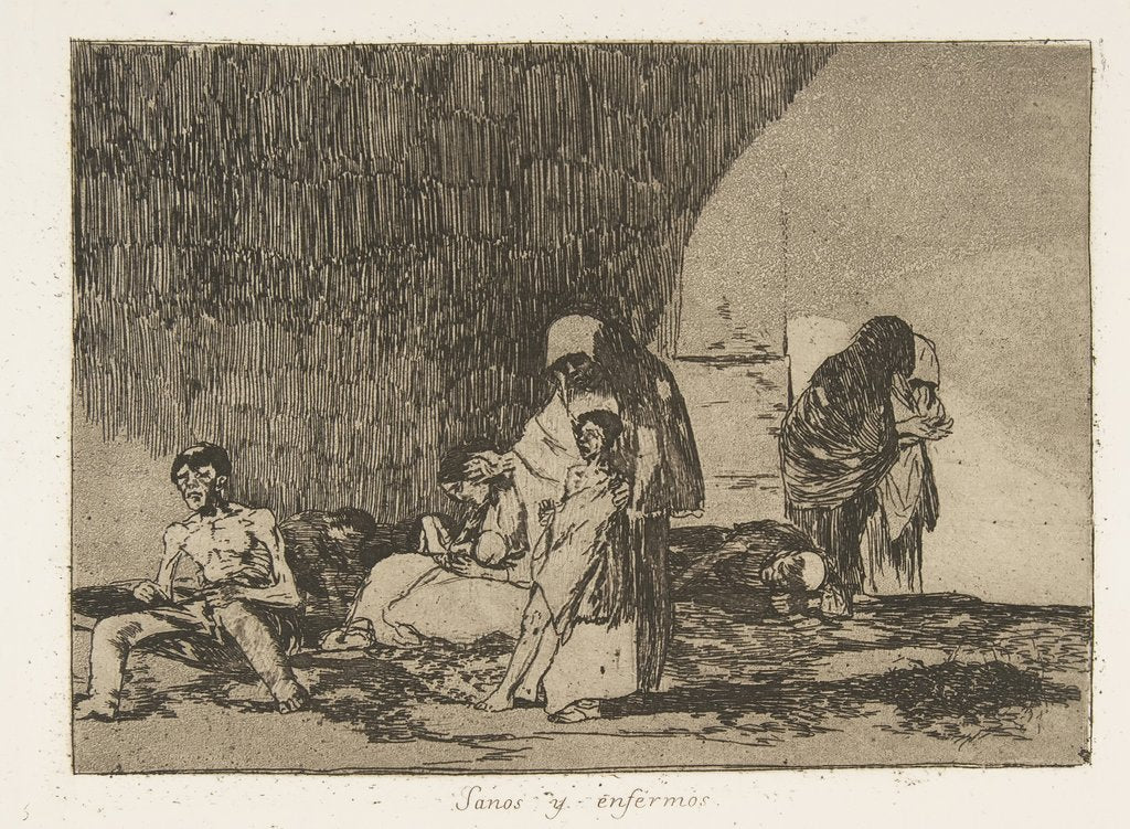 Detail of Plate 57 from 'The Disasters of War': 'Th…, 1811-12 by Francisco Goya