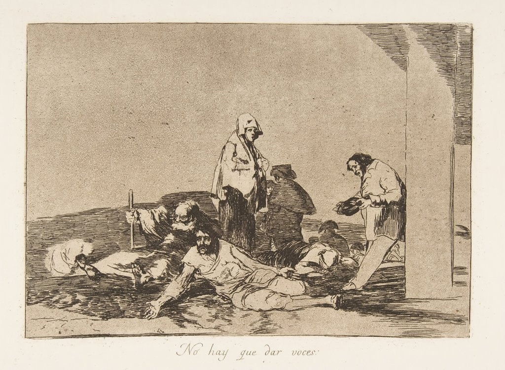Detail of Plate 58 from 'The Disasters of War': 'It…, 1811-12 by Francisco Goya