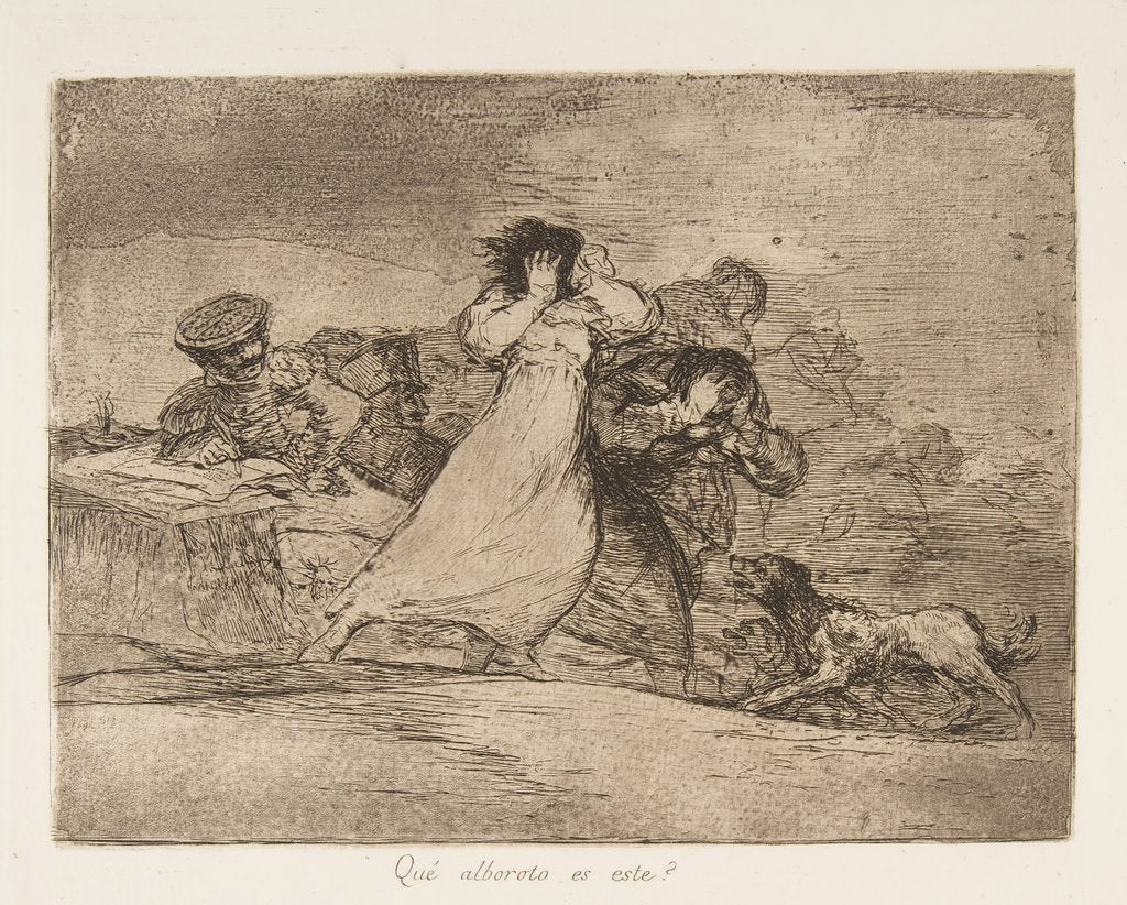Detail of Plate 65 from 'The Disasters of War' by Francisco Goya