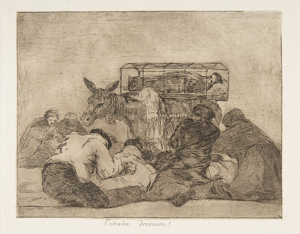 Detail of Plate 66 from 'The Disasters of War' by Francisco Goya