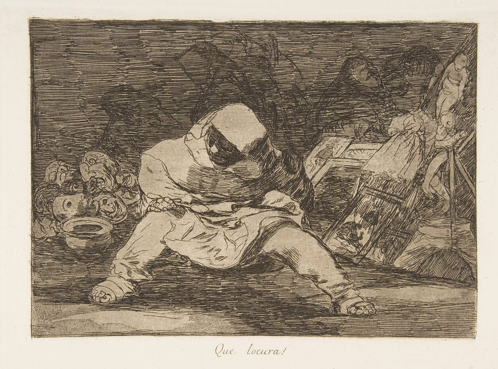Detail of Plate 68 from 'The Disasters of War' by Francisco Goya
