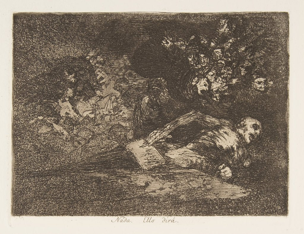 Detail of Plate 69 from 'The Disasters of War': 'Not…, 1810-20, published 1863 by Francisco Goya