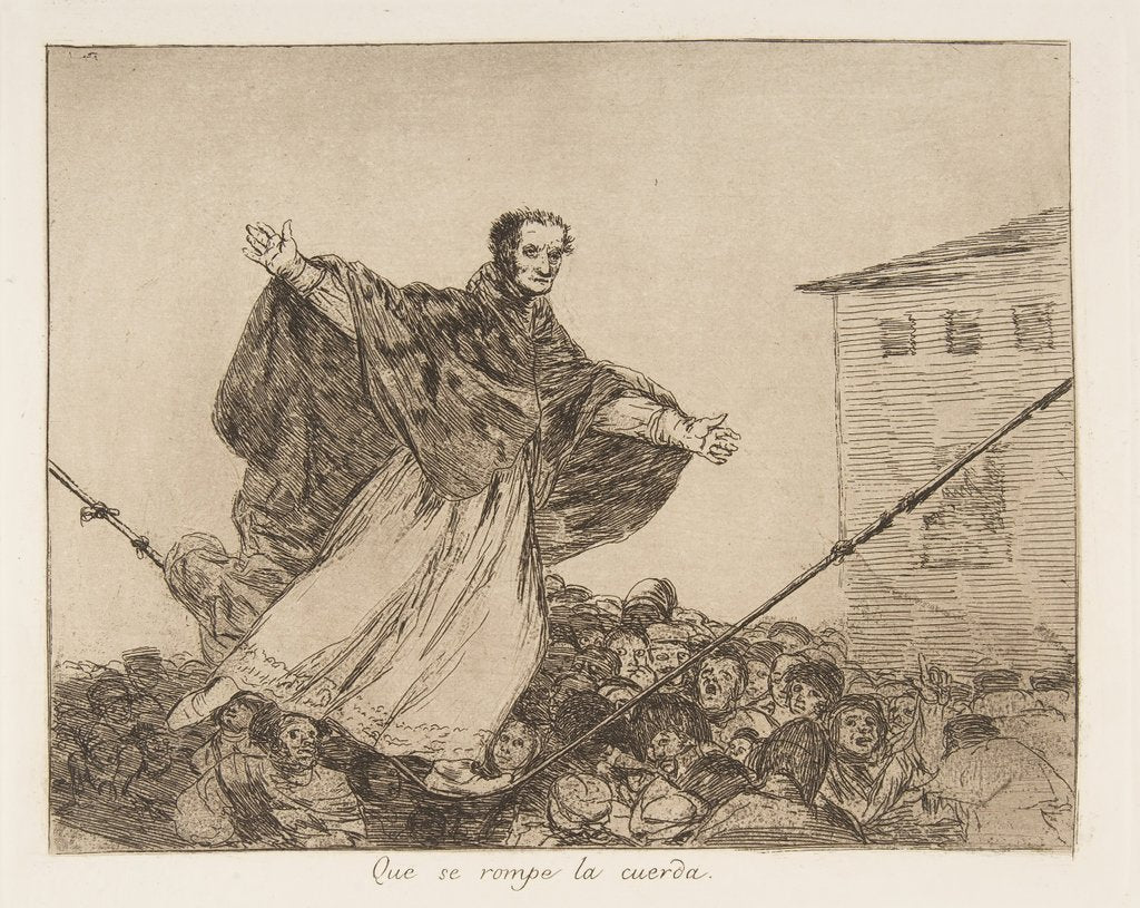 Detail of Plate 77 from 'The Disasters of War' by Francisco Goya