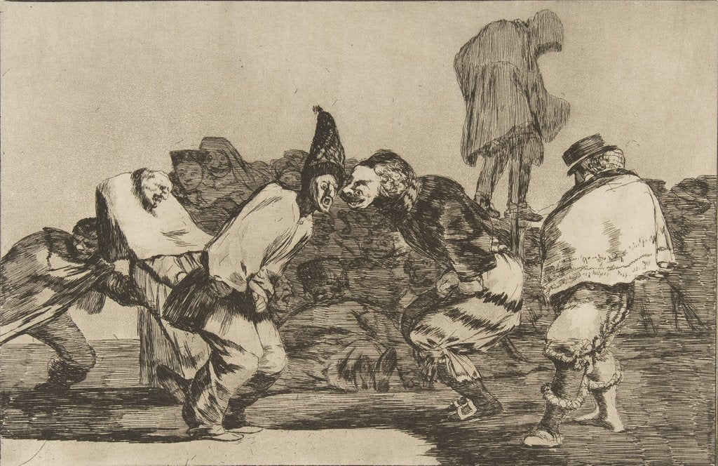 Detail of Plate 14 from the 'Disparates': Carnival Folly, ca. 1816-23 by Francisco Goya