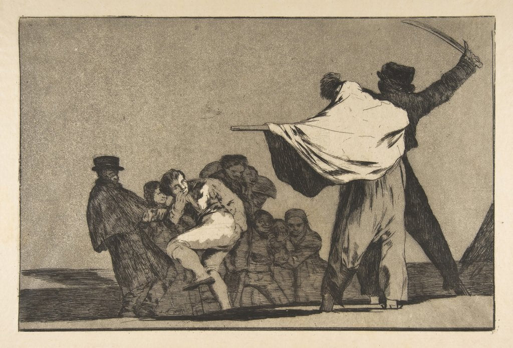Detail of Plate A from the 'Disparates':Well-Known Folly, ca. 1816-23 by Francisco Goya