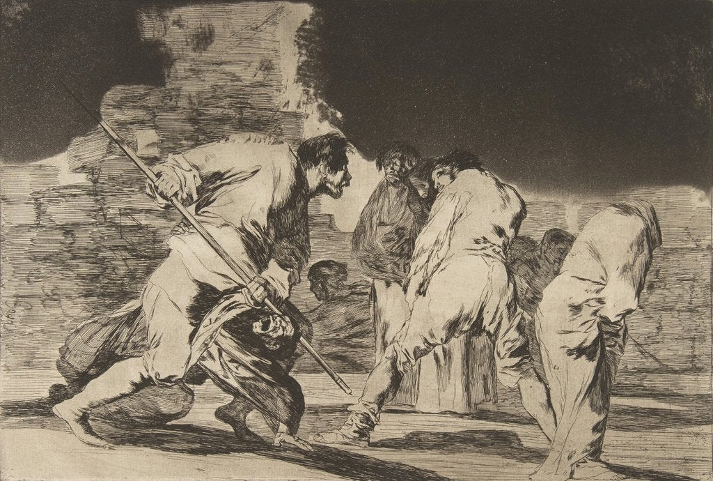 Detail of Disparates, ca. 1816-23 by Francisco Goya