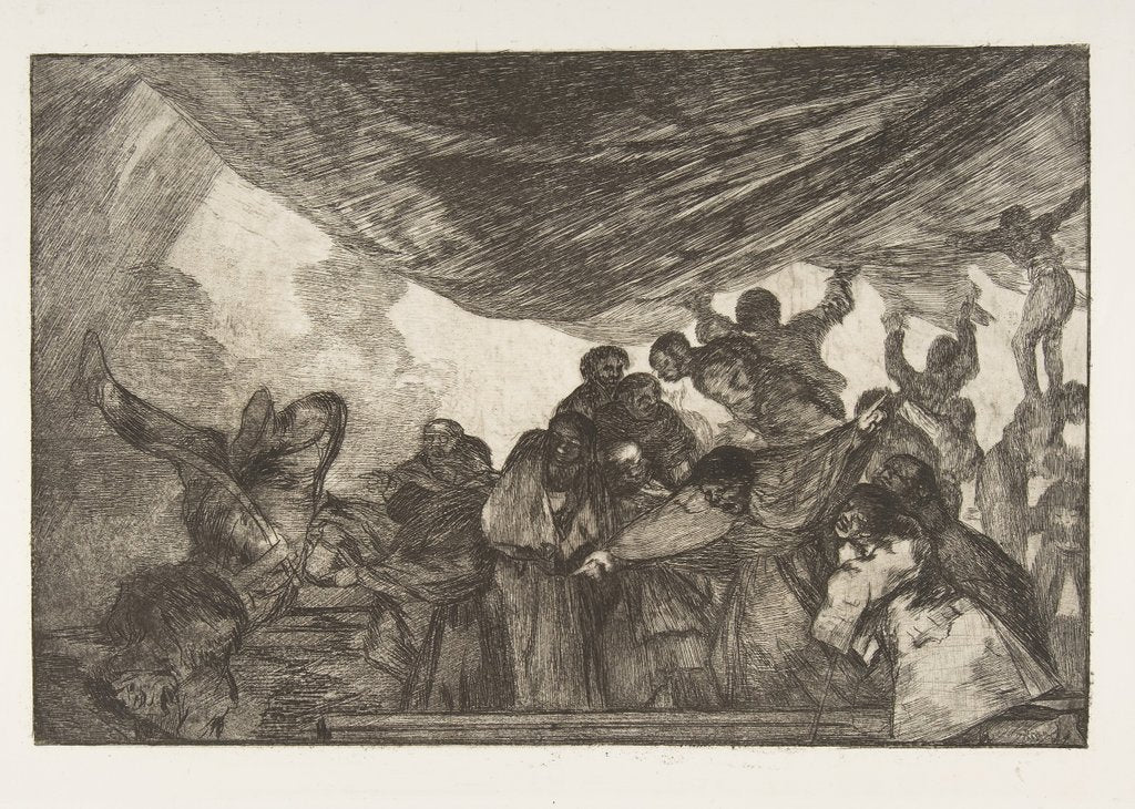 Detail of Plate 15 from the 'Disparates': Clear Folly, ca. 1816-23 by Francisco Goya