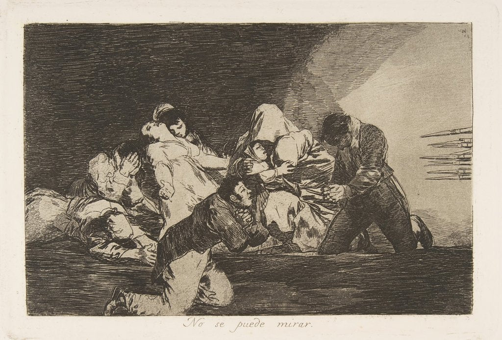 Detail of Plate 26 from 'The Disasters of War': 'One…, 1810-20, published 1863 by Francisco Goya