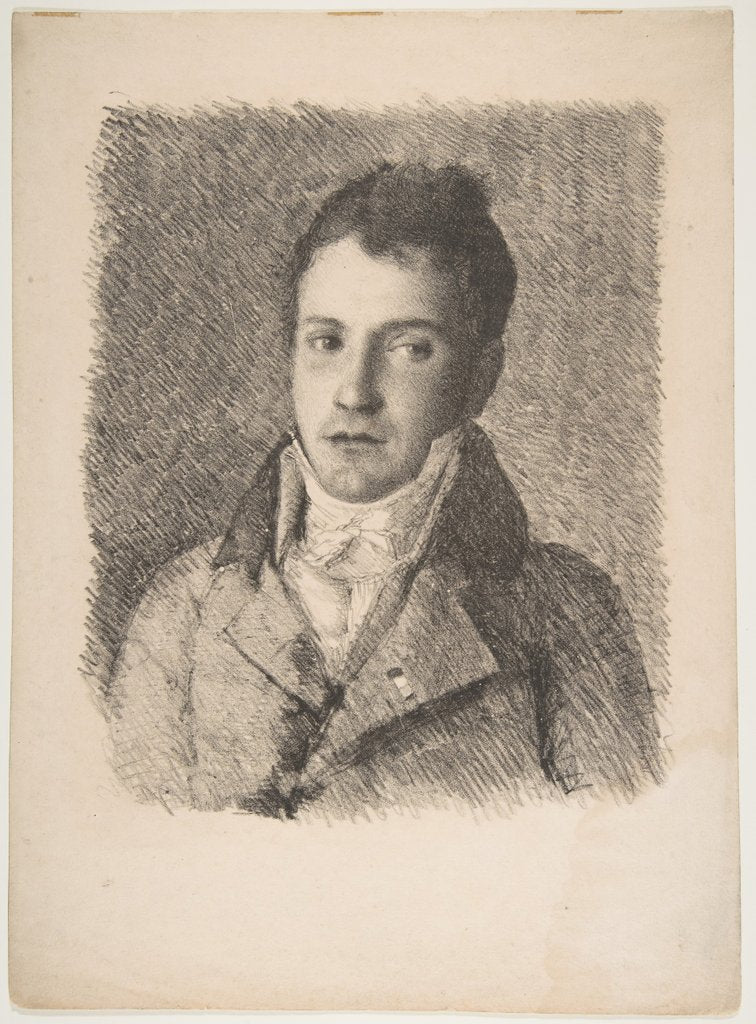 Detail of Portrait of a Young Man, ca. 1820 by Francisco de Goya y Lucientes (formerly attributed to)