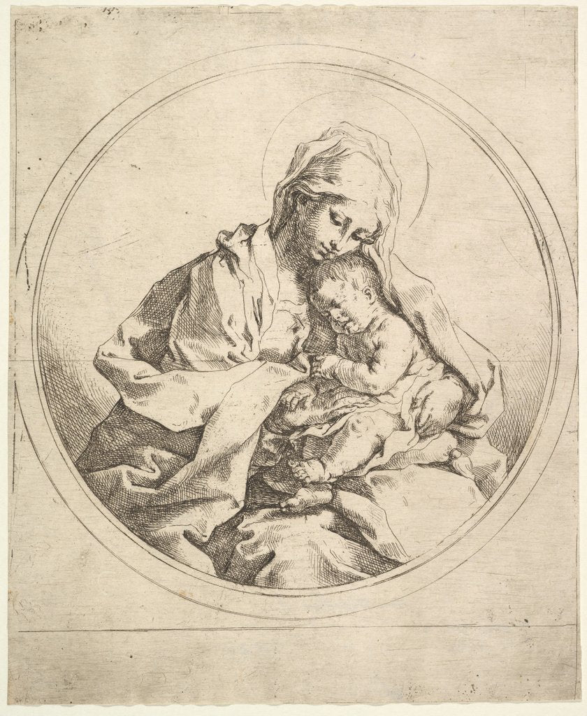 Detail of The Madonna and Child in the Round by Guido Reni