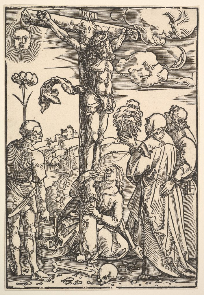 Detail of Christ on the Cross with the Virgin and Saints Longinus, Mary Magdalen and John, 1505 by Hans Baldung
