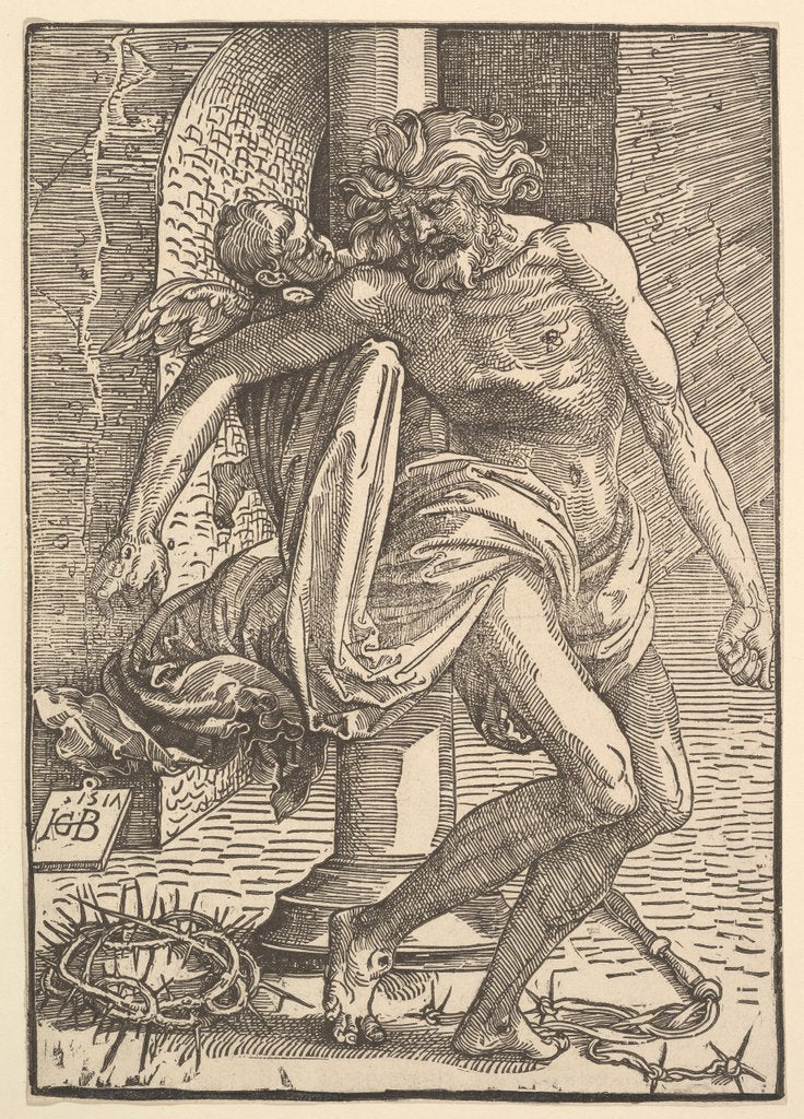 Detail of Christ with the Instruments of Torture Supported by a Little Angel, 1517 by Hans Baldung