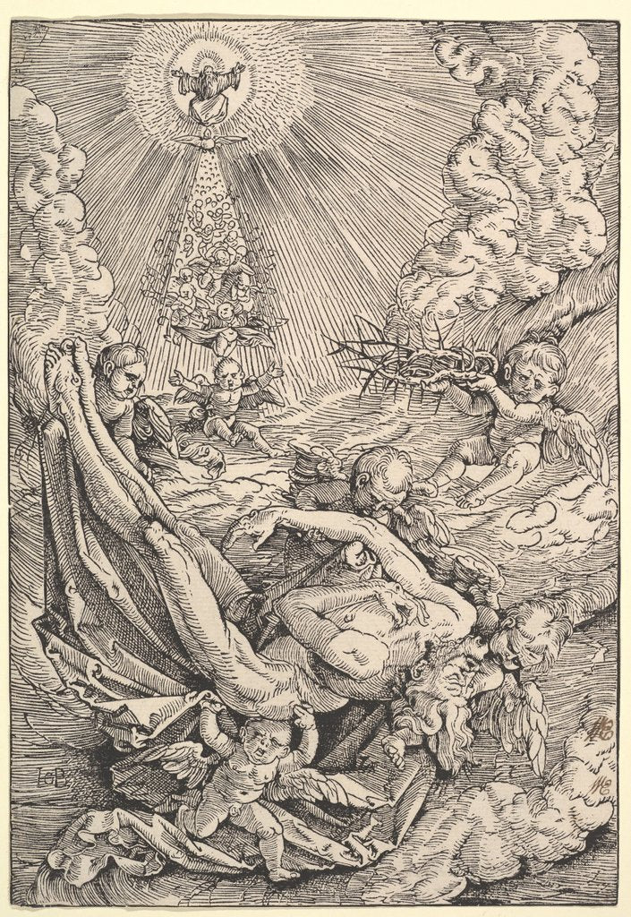 Detail of The Body of Christ Carried by Angels towards Heaven, 1516 by Hans Baldung
