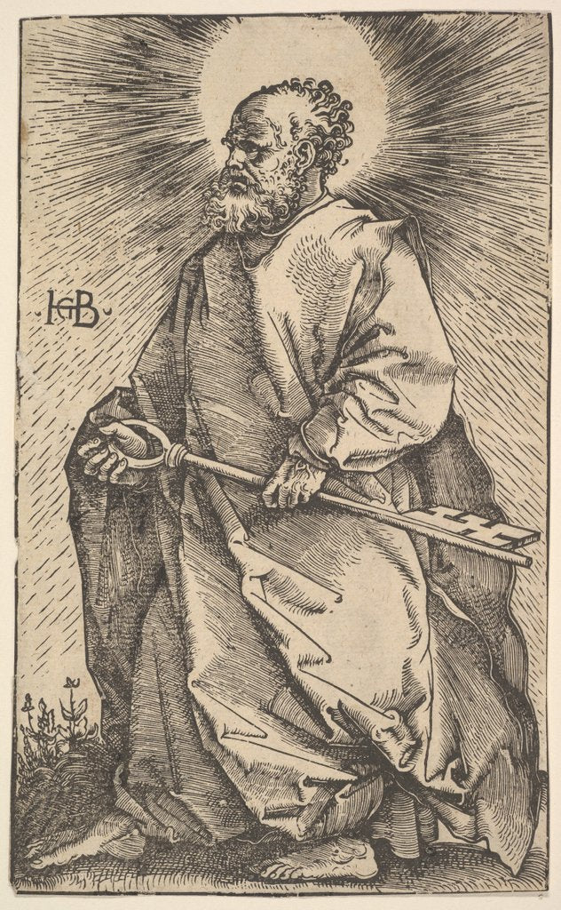 Detail of St. Peter from Christ and the Apostles, 1519 by Hans Baldung