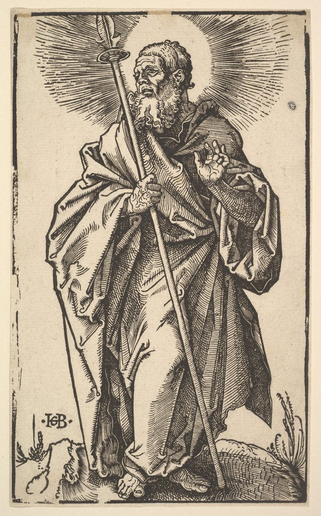 Detail of Saint Thomas from Christ and the Apostles, 1519 by Hans Baldung