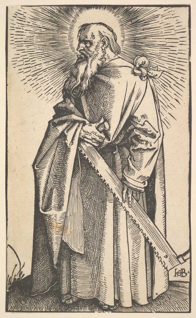 Detail of St. Simon from Christ and the Apostles, 1519 by Hans Baldung