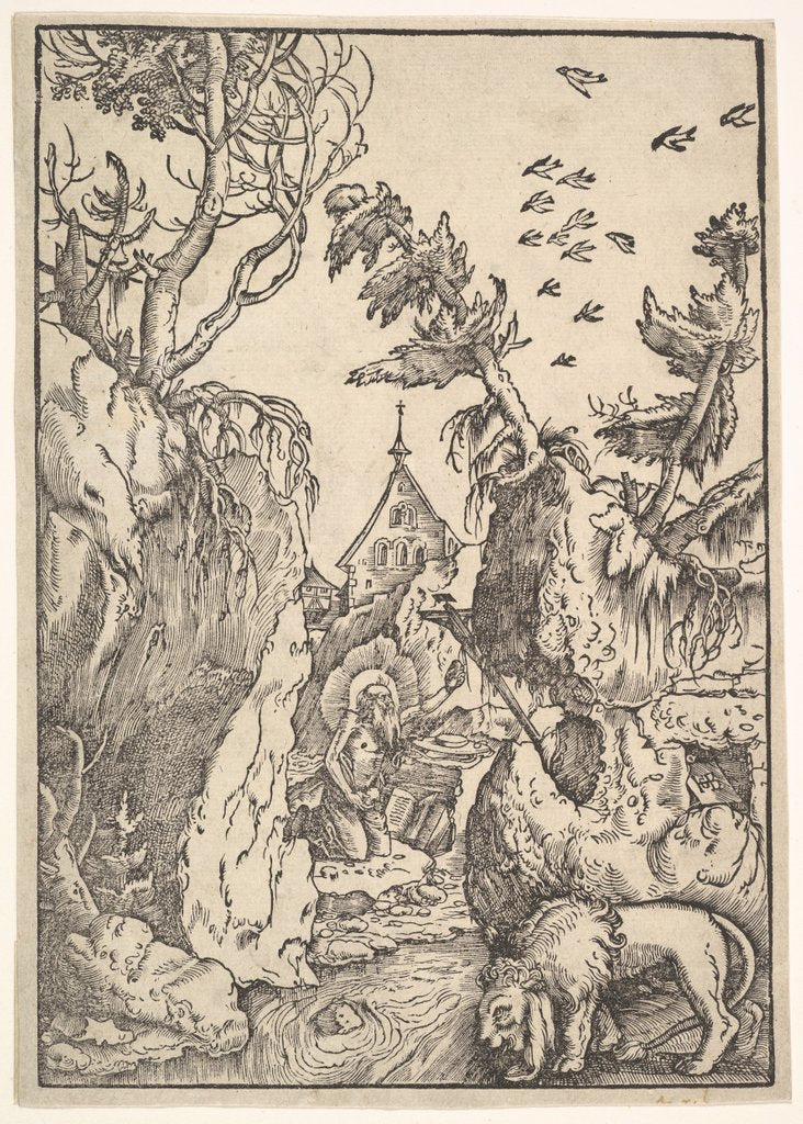 Detail of St. Jerome in the Desert, ca. 1511 by Hans Baldung