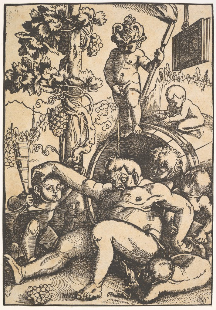 Detail of The Drunk Bacchus, ca. 1520 by Hans Baldung