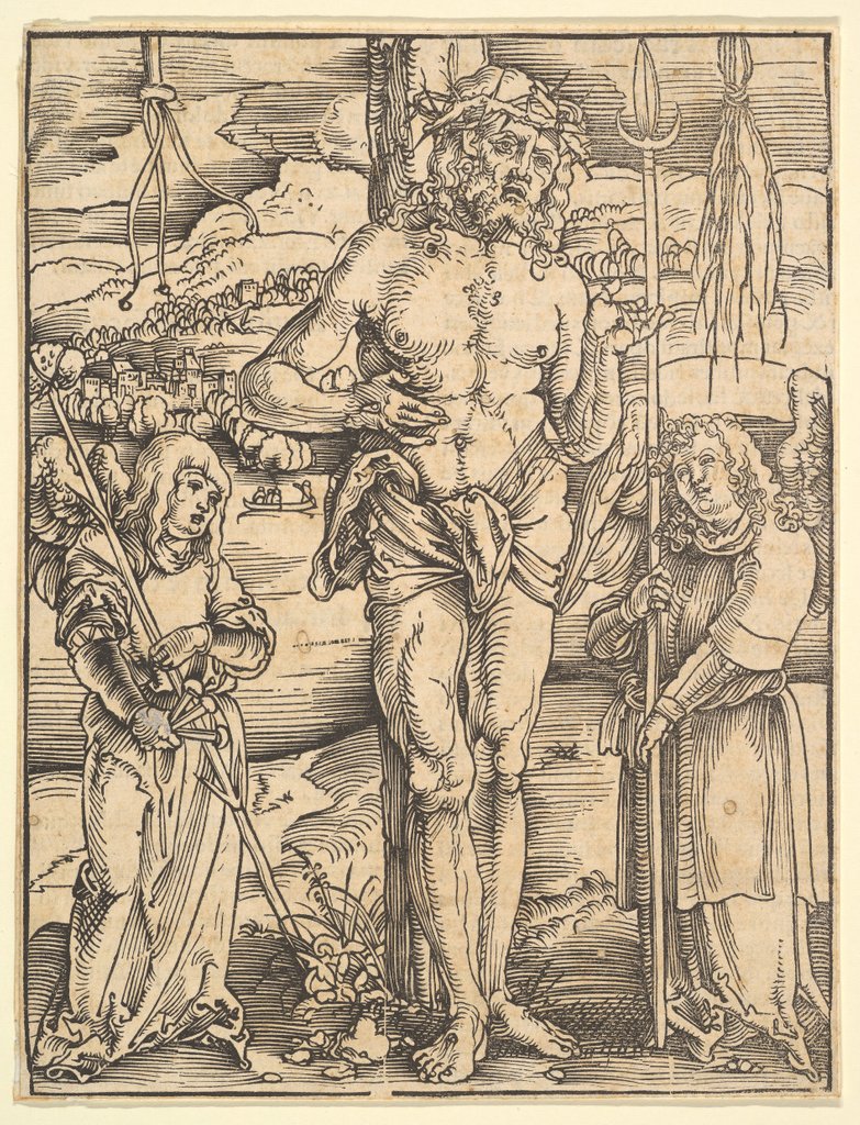Detail of Man of Sorrows, from Speculum Passionis Domini Nostri Ihesu Christi, 1507 by Hans Baldung