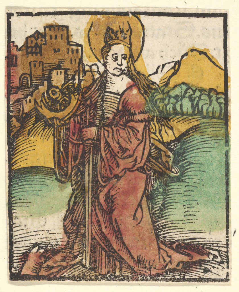 Detail of St. Catherine, after 1511 by Unknown