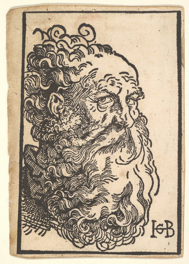 Detail of Head of a Bearded Man, ca. 1518-19 by Hans Baldung
