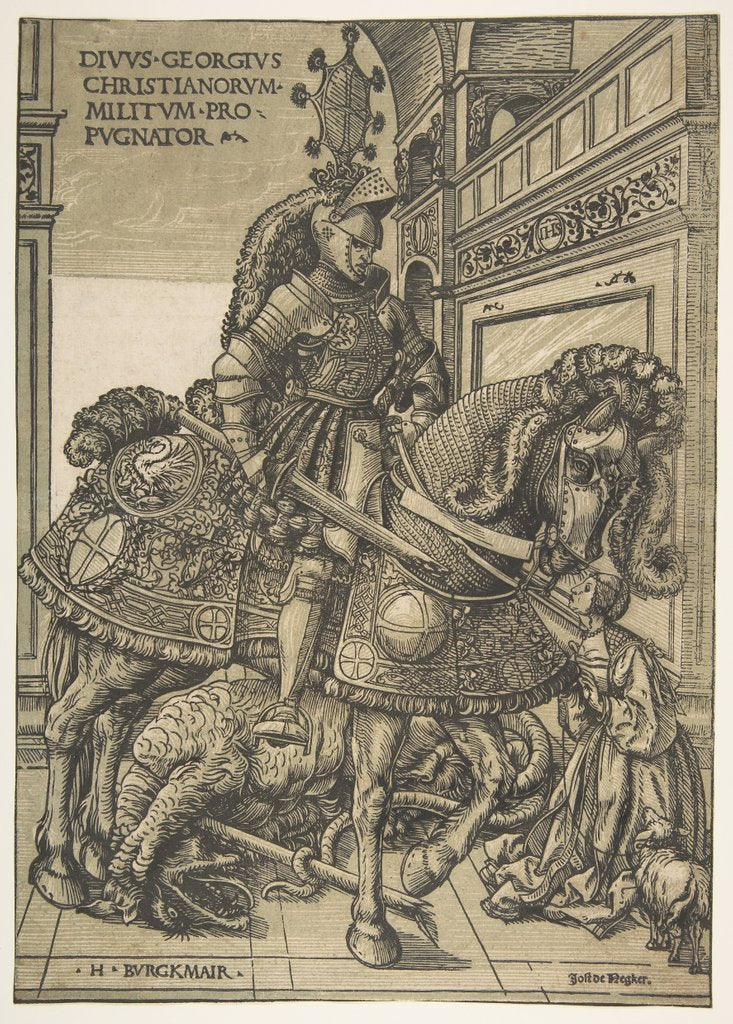 Detail of Saint George on Horseback, 1508/1518 by Hans Burgkmair