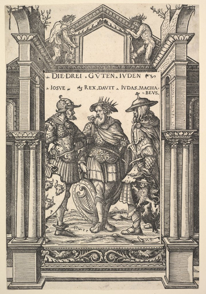 Detail of The Three Jewish Heroes, from Heroes and Heroines, 1516 by Hans Burgkmair