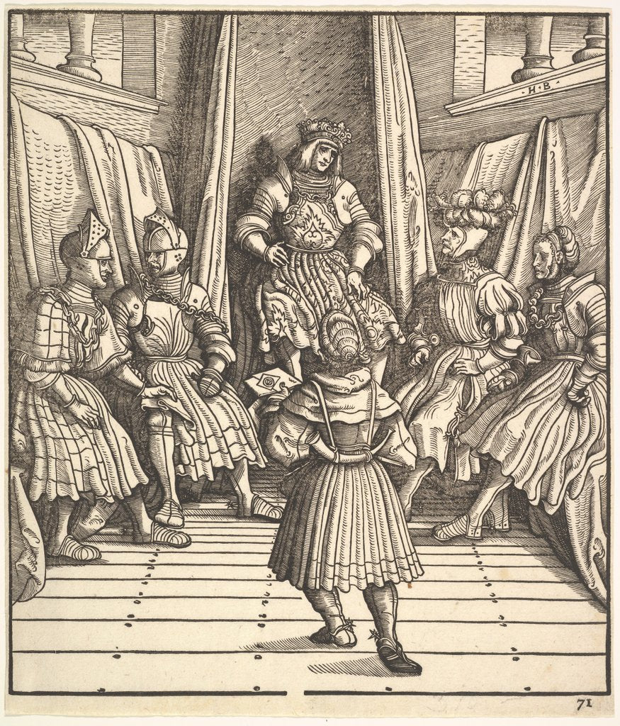 Detail of Illustration from The White King, 15th-16th Century by Hans Burgkmair