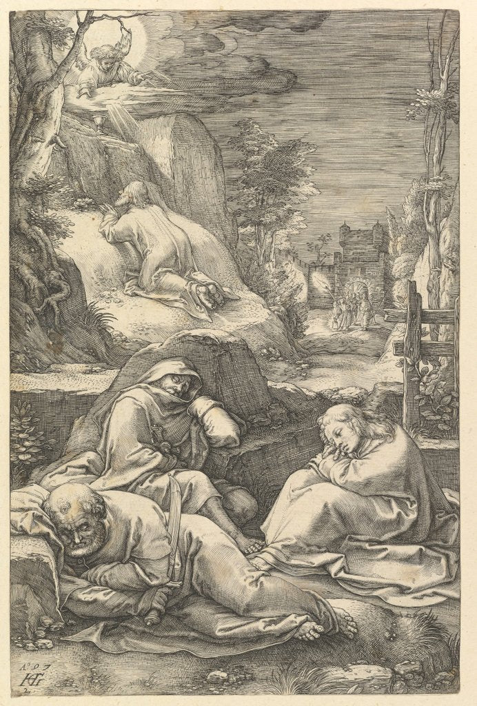 Detail of The Agony in the Garden, from The Passion of Christ, 1597 by Hendrik Goltzius