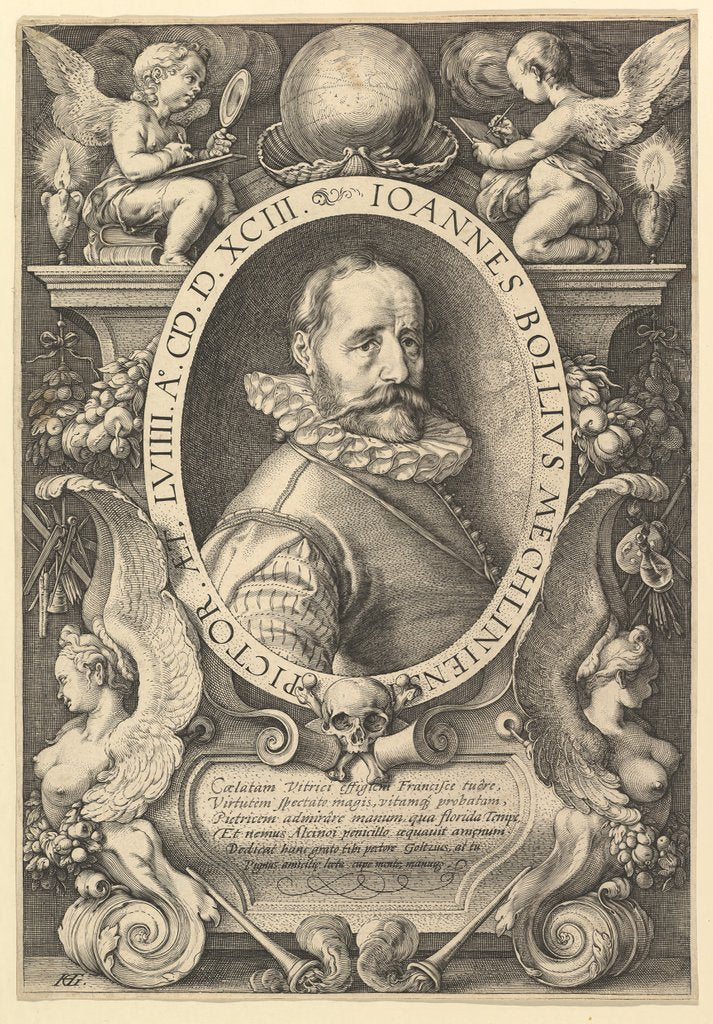 Detail of Hans Bol, 1593 by Hendrik Goltzius