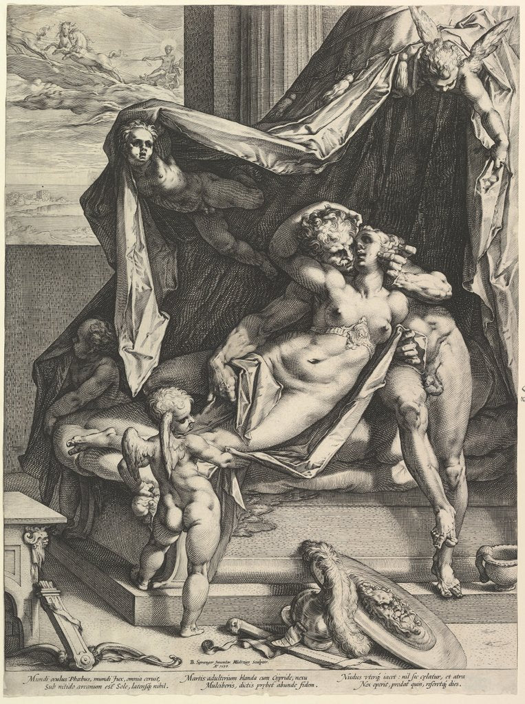 Detail of Mars and Venus, 1588 by Hendrik Goltzius