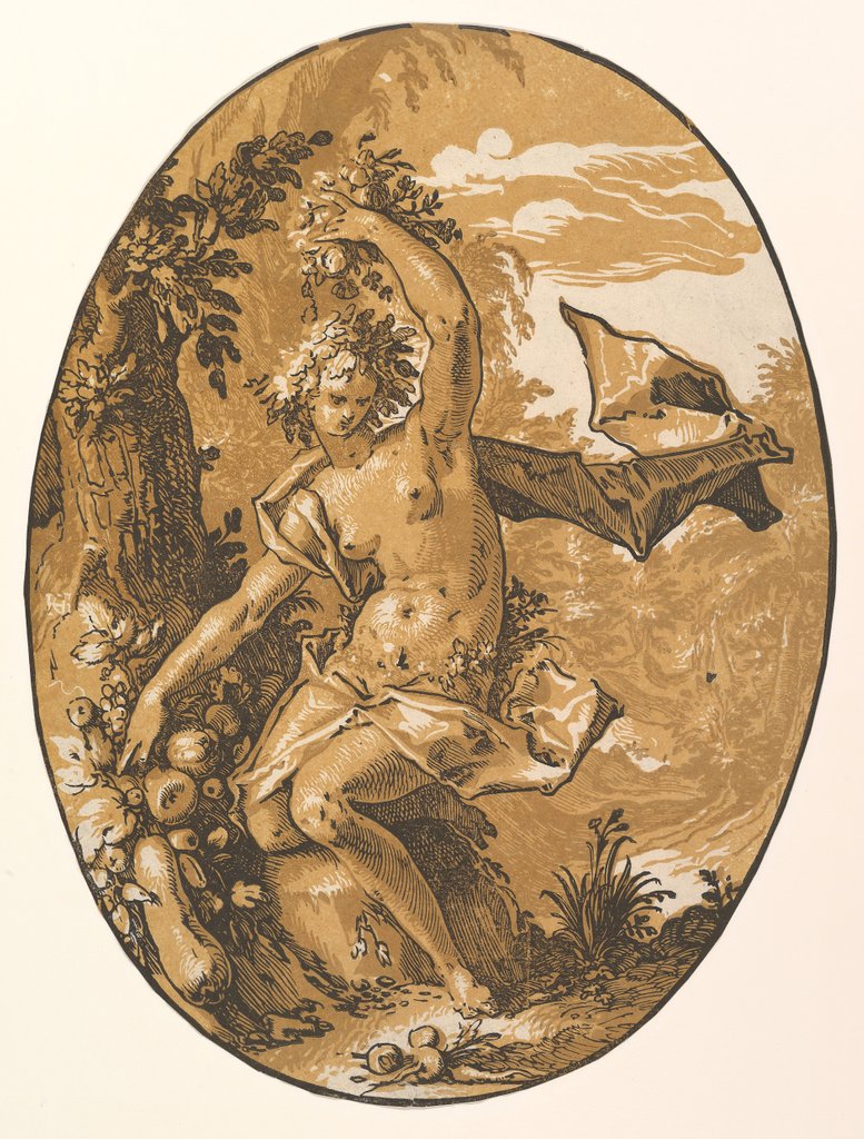 Detail of Proserpina, 1594 by Hendrik Goltzius